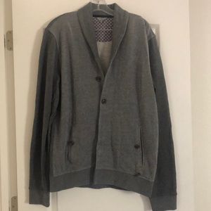 Ted Baker London men’s grey button down cardigan